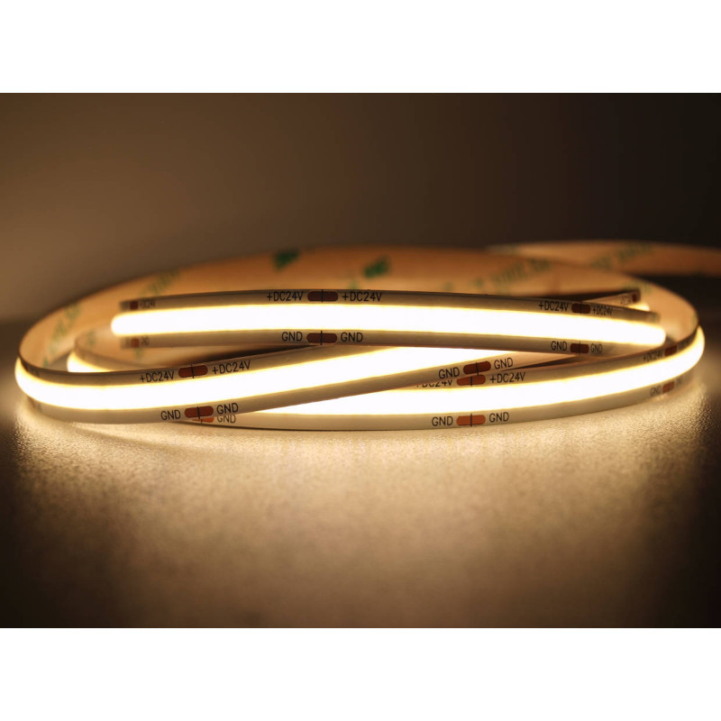 Taśma LED COB 12W/m 24V 3000K - 50m
